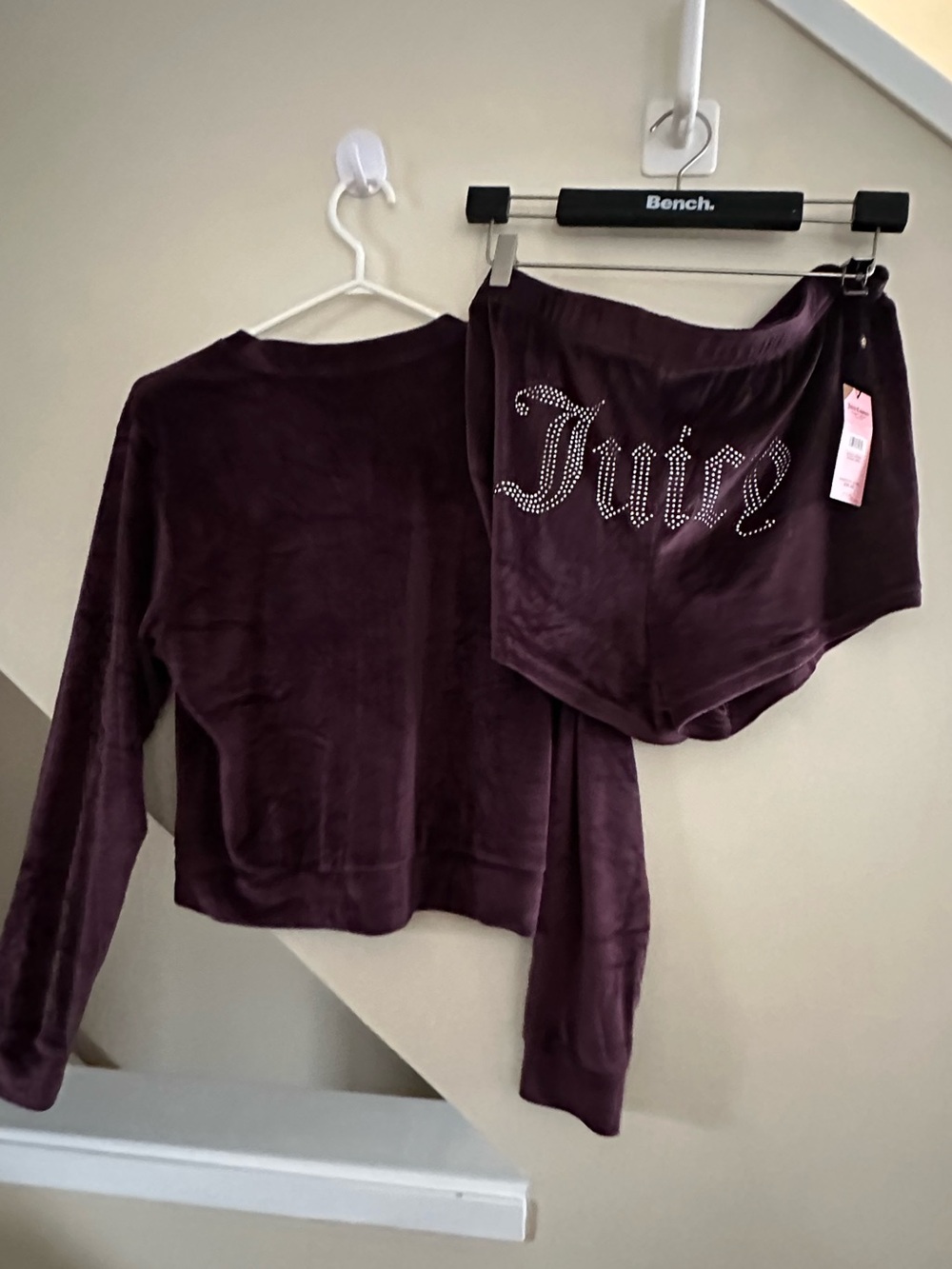 Juicy Couture Plum Velour Two-Piece Lounge Set - Picture 2 of 2